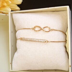 Arm Candy by Eye Candy beautiful gold bracelet boxed set
